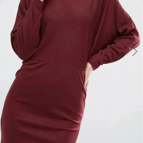 [ASOS] Mini Dress with Batwing Detail in Rib - Picture 8 of 8